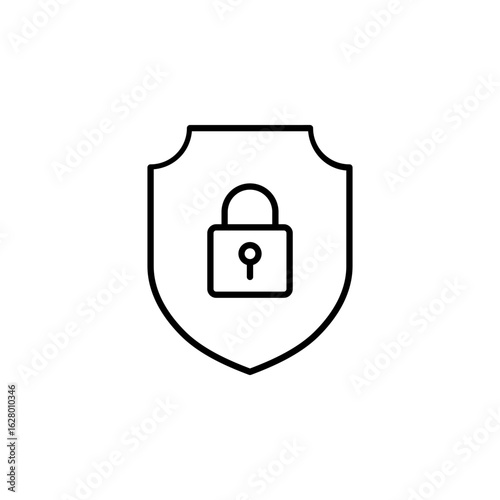 Security Lock Icon for Digital Protection