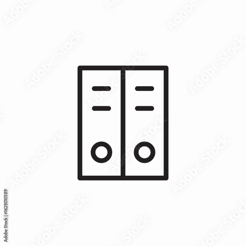 ring binders icon sign vector
