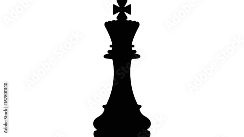 King Chess Piece Silhouette game strategy