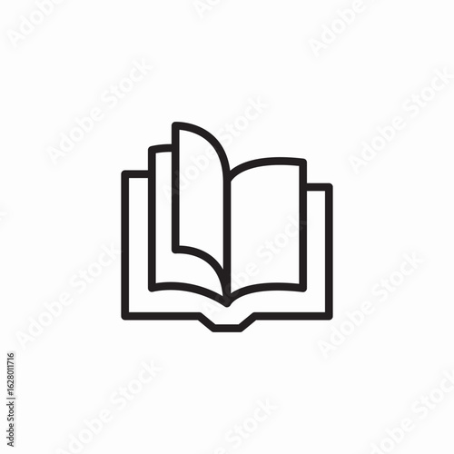 turn page icon sign vector