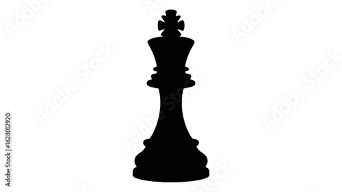 Tall black silhouette of a tower on black background