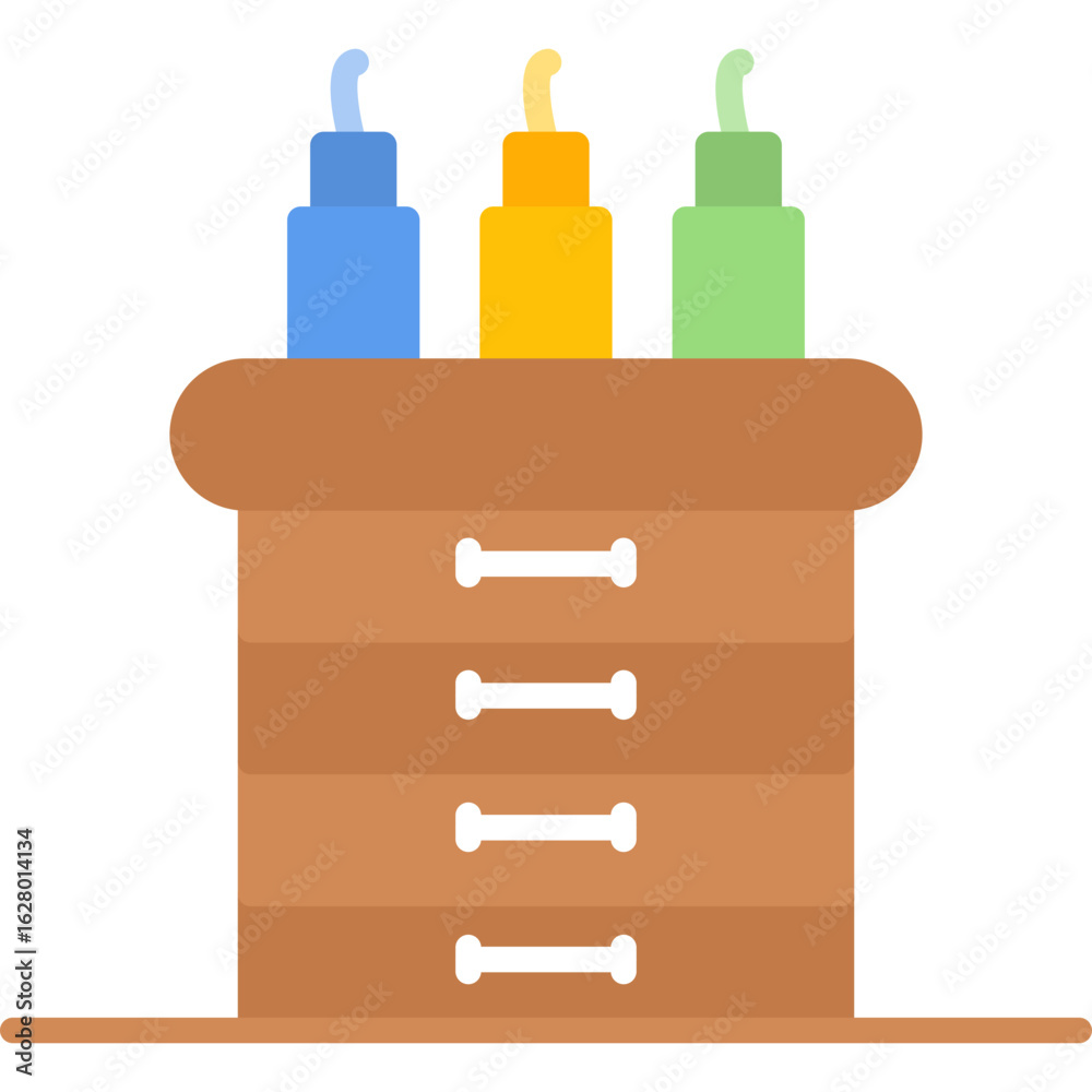 Fototapeta premium Night Stand Icon Vector Element