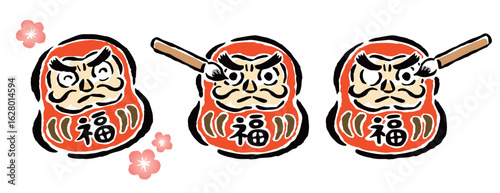 達磨の目入れ