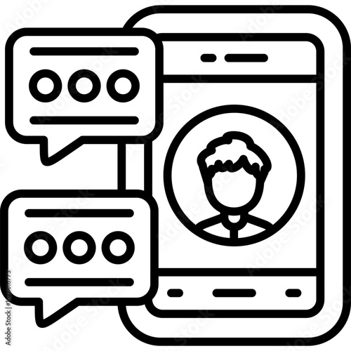 Conversation Icon Vector Element