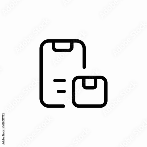 delivery mail information icon sign vector