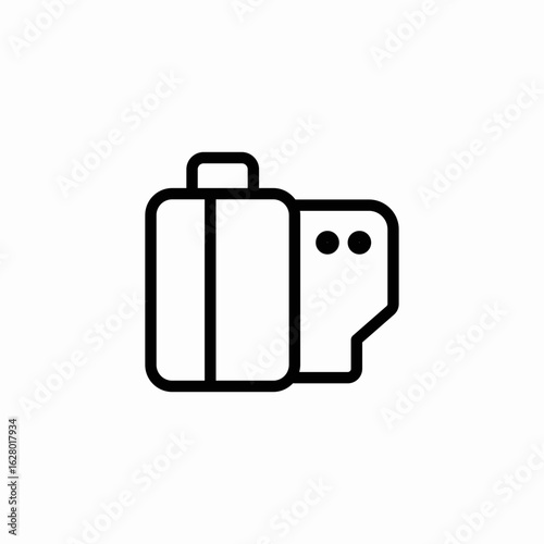 film media icon sign vector