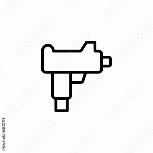 gun tool icon sign vector