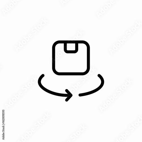 order returns icon sign vector