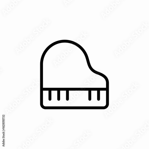 piano sound icon sign vector