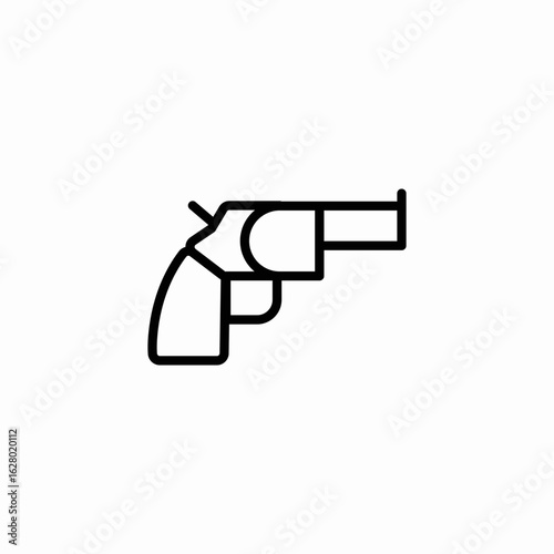 weapon pistol icon sign vector
