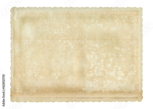 Vintage vignette empty photo picture texture isolated. Aged and yellowed aged photo.	