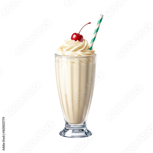 creamy vanilla milkshake classic dessert perfect for summer treats