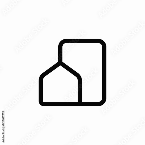 house structure icon sign vector