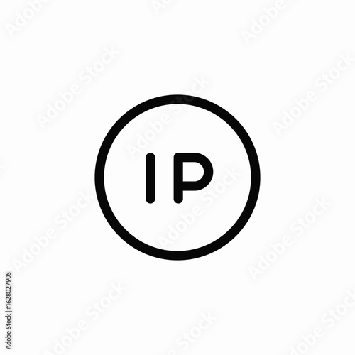 ip address icon sign vector