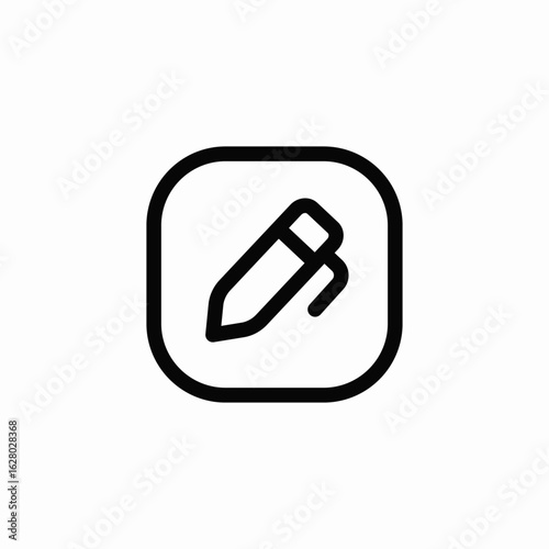 pen write icon sign vector