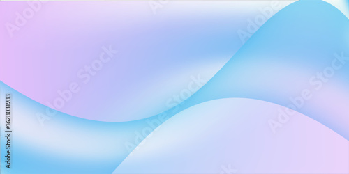 Blue wave curved lines for presentations, illustration of articles and publications on technological trends and innovations, covers of technological magazines. Light arc in blue colors.