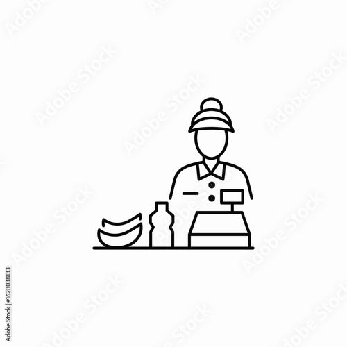 cash desk payment icon sign vector