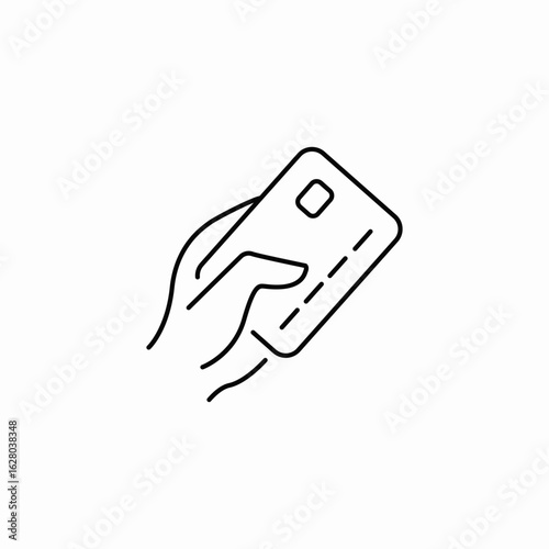 debit card icon sign vector