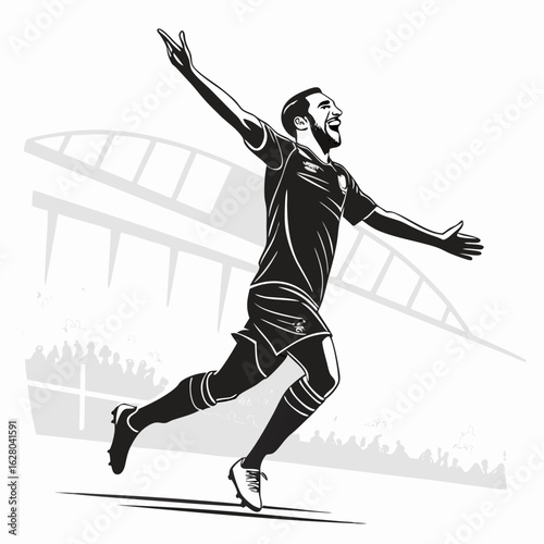  Soccer Celebration Vector Art