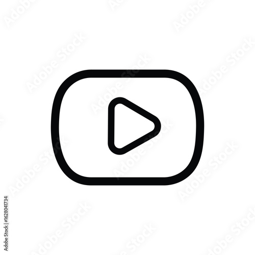 You tube logo video icon play icon
