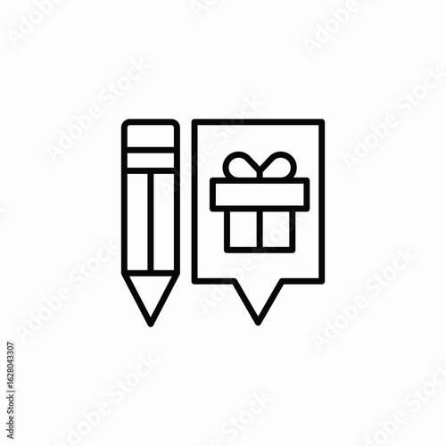 craft present icon sign vector