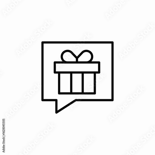 present message icon sign vector