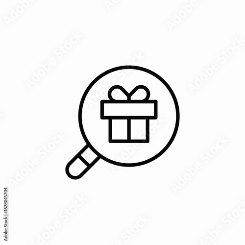 present search icon sign vector