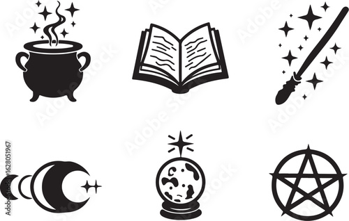 Magic symbols collection for mystical themes