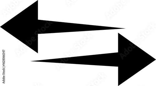 Black arow icon vector silhouette design isolated on white background transparent icon on a transparent background .Curve Arrow right side direction in black color on a plain white background