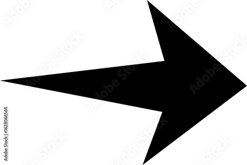 Black arow icon vector silhouette design isolated on white background transparent icon on a transparent background .Curve Arrow right side direction in black color on a plain white background