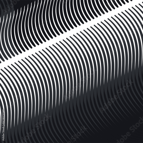 The striped texture consists of slanted wavy lines with one empty seam.