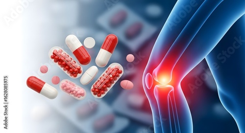 Digital Illustration of Joint Pain | Medical Concept Image