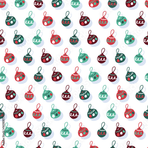 Winter Joyful Holiday Decoration Vector Pattern can be use for background and apparel design