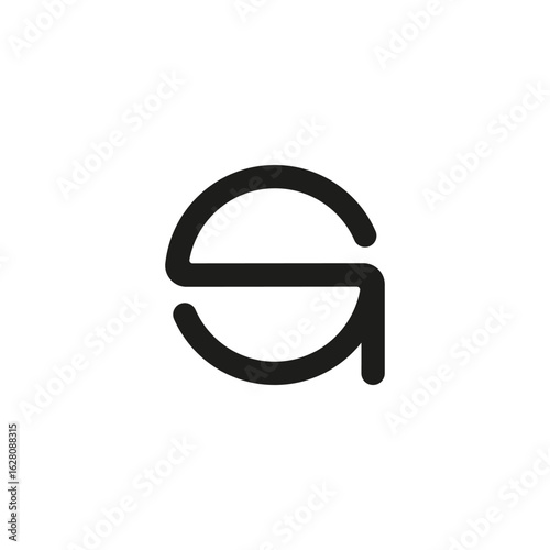 Simple letter S and letter A logo vector design in a modern style. Isolated black color on a white background. Free Download Simple letter S and letter A logo vector design in a modern style. Isolated black color on a white background. - GFXLoad