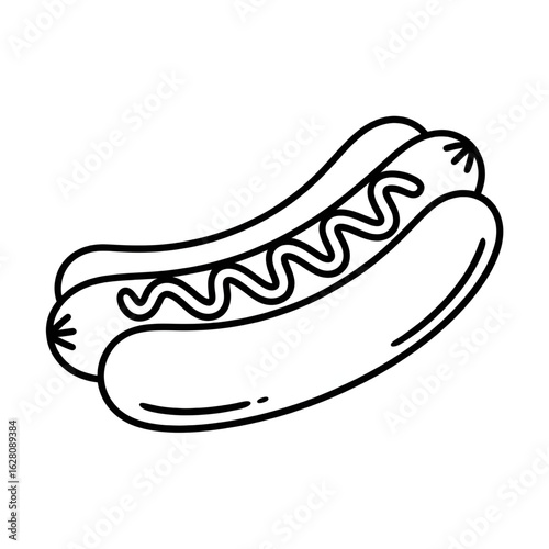 hot dog illustration