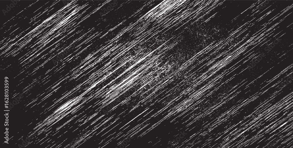 Obraz premium Abstract grunge speed lines background with diagonal scratches. High contrast ink stroke texture for motion art effect.