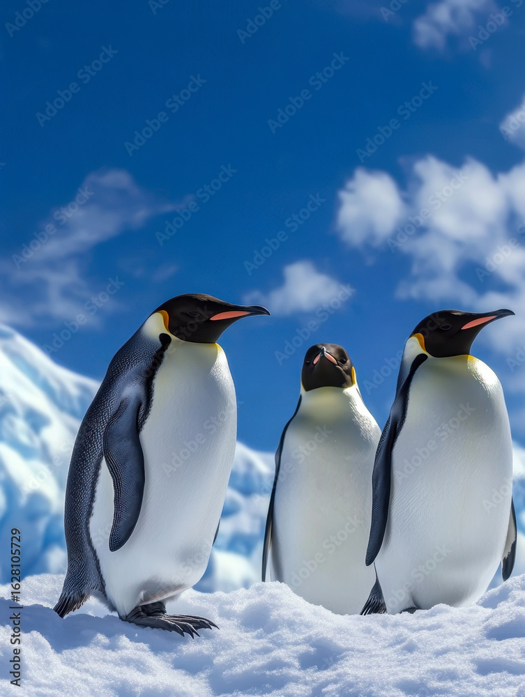 Fototapeta premium Emperor Penguins in Antarctica
