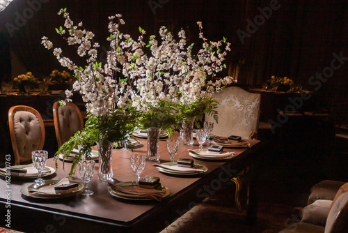 Buffet, Mesa de jantar para um jantar especial, para comemorar grandes eventos