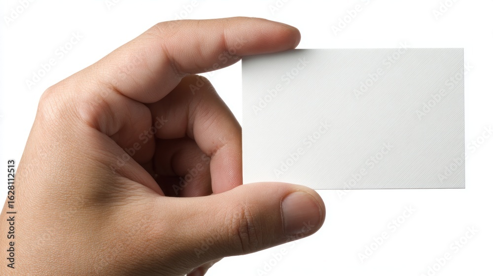 Obraz premium Hand holding blank business card (2)