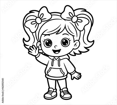 Simple Chibi Girl Character Design