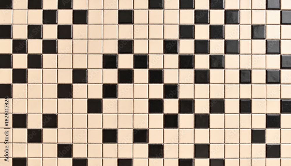 Fototapeta premium Black And White Geometric Tile Pattern