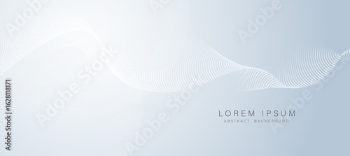 Clean icy gradient abstract background with soft lightwave motion. Great for premium or winter themes.