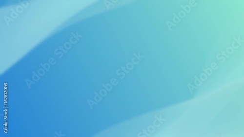 Blue gradient background with looping animated waves.	