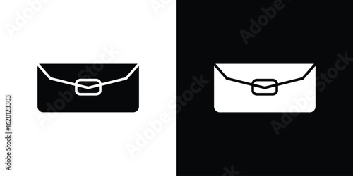 Womens wallet icon Pixel perfect vector graphics. Symbol, logo illustration.