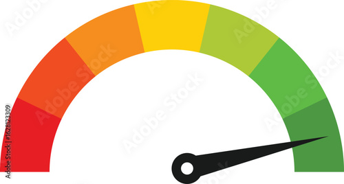 Speedometer icon set. Speed dial indicator. high barometers sign. dashboard with arrows. Measuring gauge indicator
