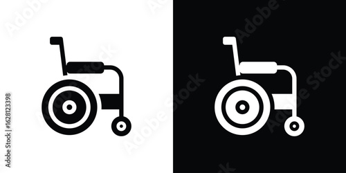Wheelchair icon Pixel perfect vector graphics. Symbol, logo illustration.