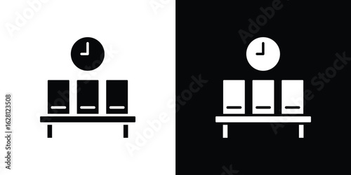 Waiting Room icon Pixel perfect vector graphics. Symbol, logo illustration.