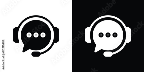 Support service icon Pixel perfect vector graphics. Symbol, logo illustration.