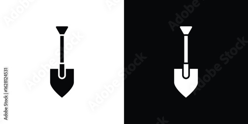 Shovel icon Pixel perfect vector graphics. Symbol, logo illustration.