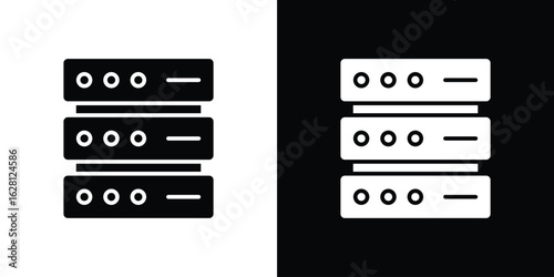 Server icon Pixel perfect vector graphics. Symbol, logo illustration.
